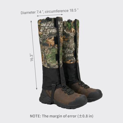 LOOGU Snow Gaiters Waterproof Camo Boot Gaiters Hunting SG20 — Loogu Super Tree Camo