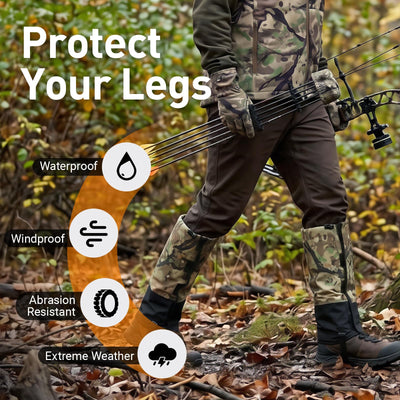 LOOGU Snow Gaiters Waterproof Camo Boot Gaiters Hunting SG20 — Loogu Super Tree Camo