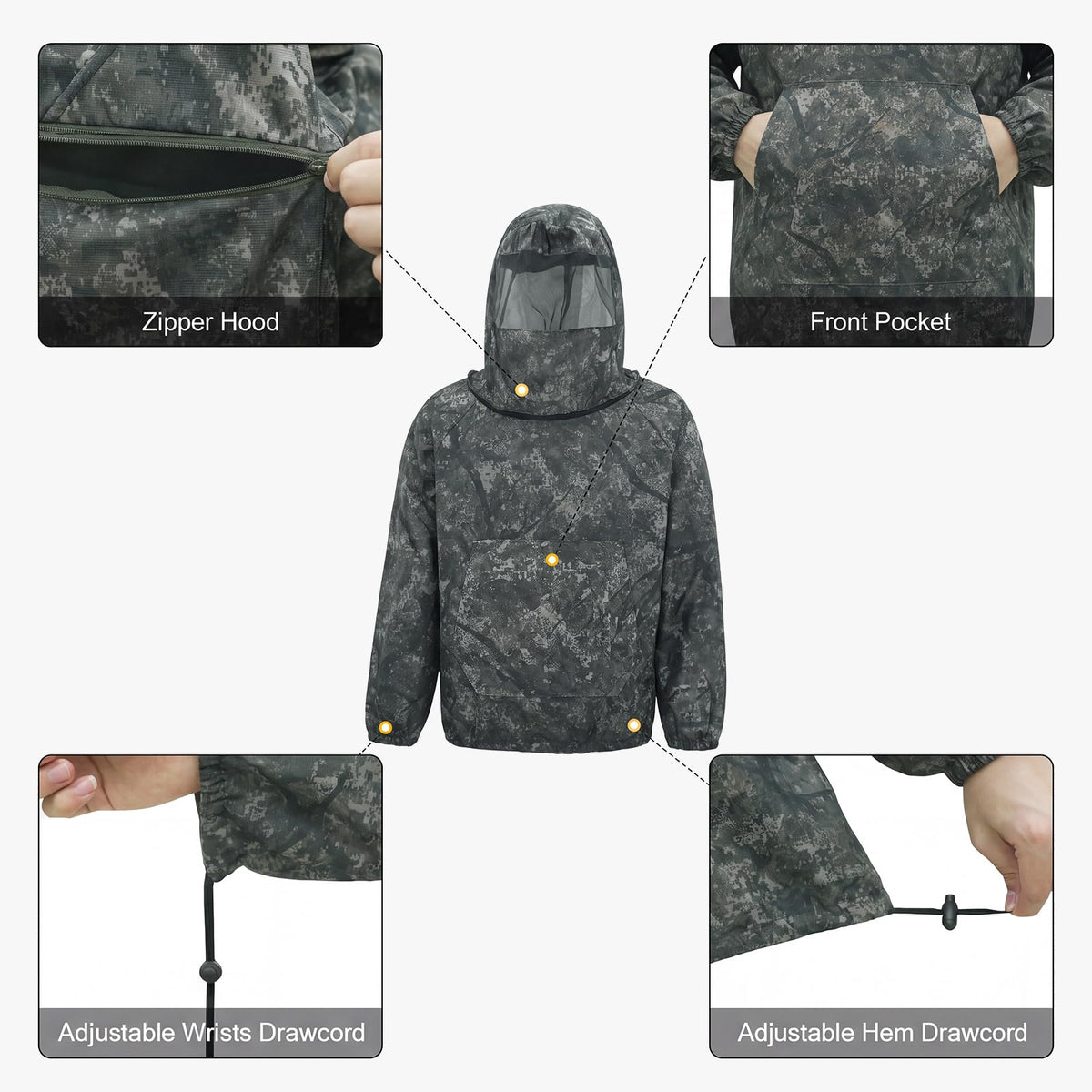 LOOGU Camo Mosquito Suits — Loogu Veil Timber