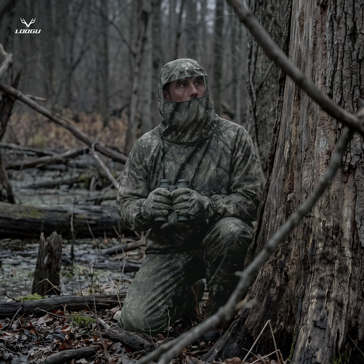 LOOGU Camo Mosquito Suits — Loogu Veil Timber
