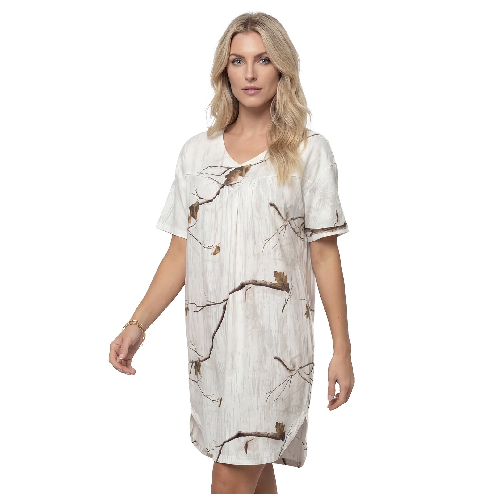 LOOGU Women's Nightgown with Pockets WN10
