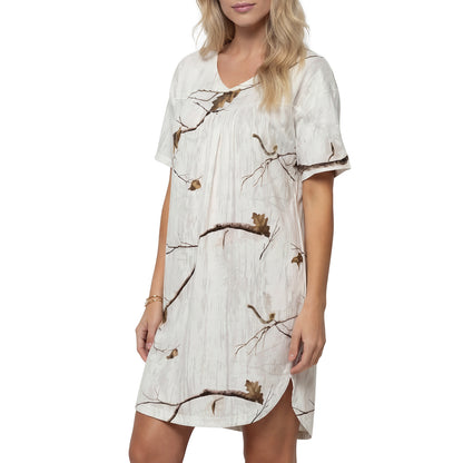 LOOGU Women's Nightgown with Pockets WN10