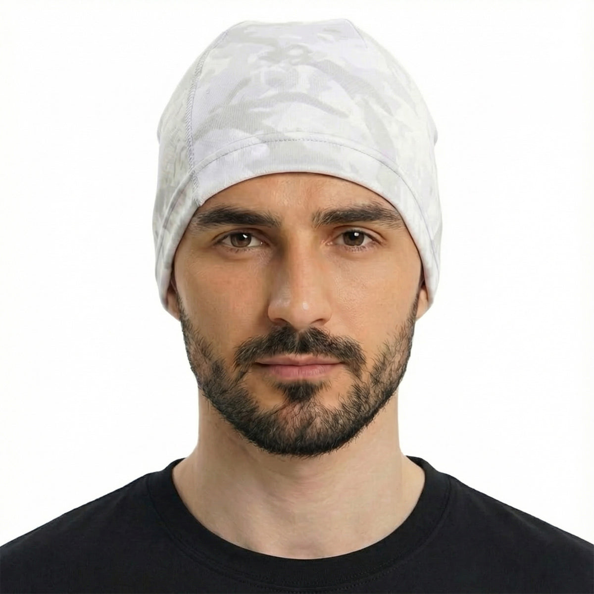 Fleece-Lined Camo Beanie B09