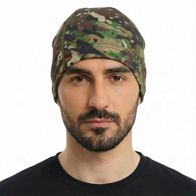 LOOGU  Unisex Camo Beanie Hat for Hunting Spretta B09