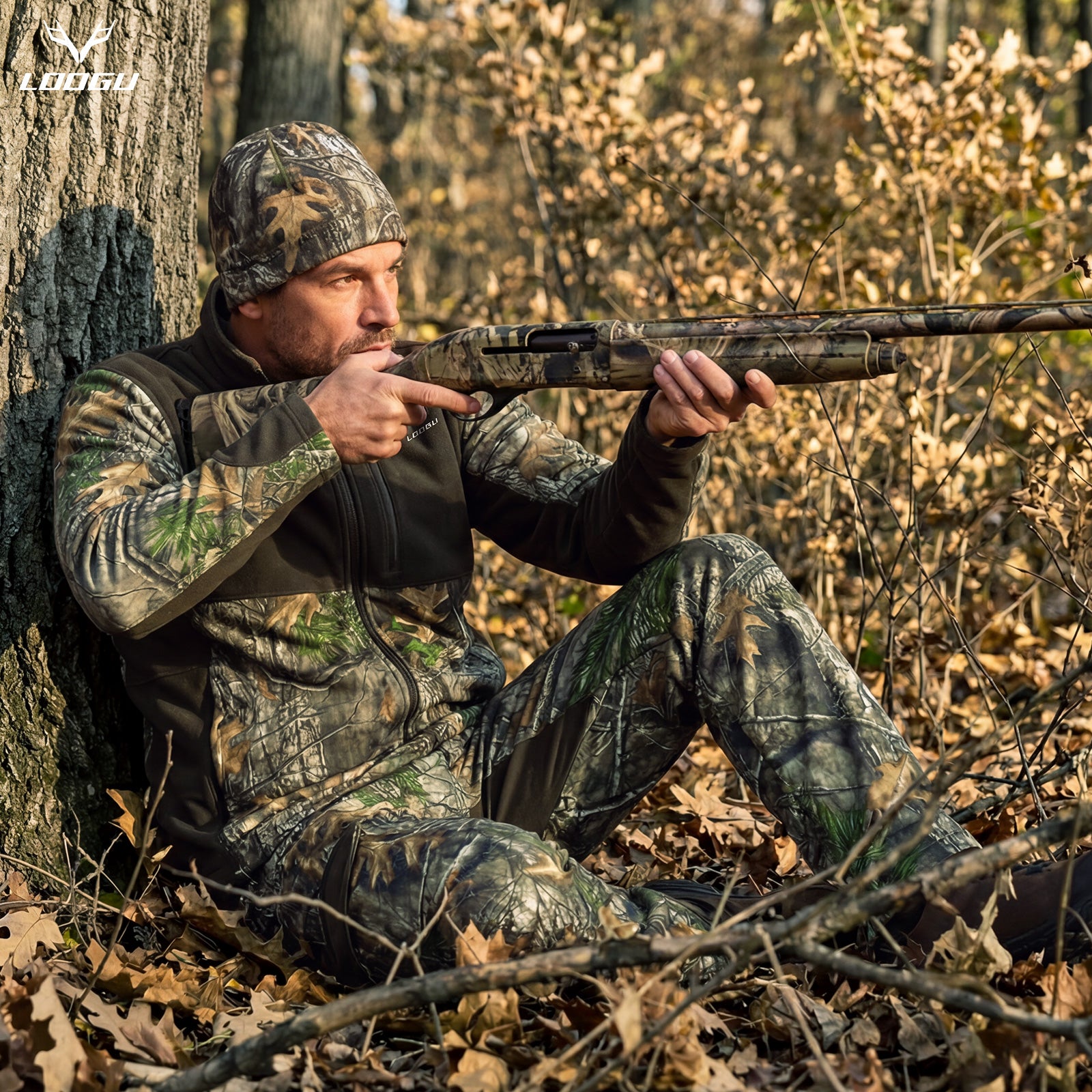 LOOGU Camo Hunting Fleece Lining Jacket M40