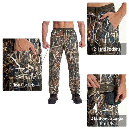 LOOGU Camo Hunting  Fleece Insulation Pants 6 pocket P20-1