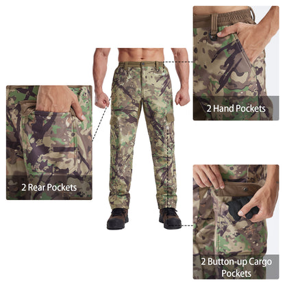 LOOGU Camo Hunting  Fleece Insulation Pants 6 pocket P20-1