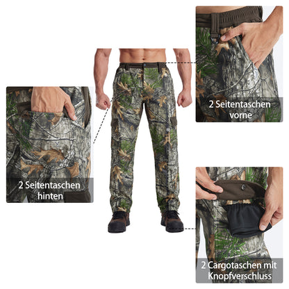 LOOGU Camo Hunting  Fleece Insulation Pants 6 pocket P20-1