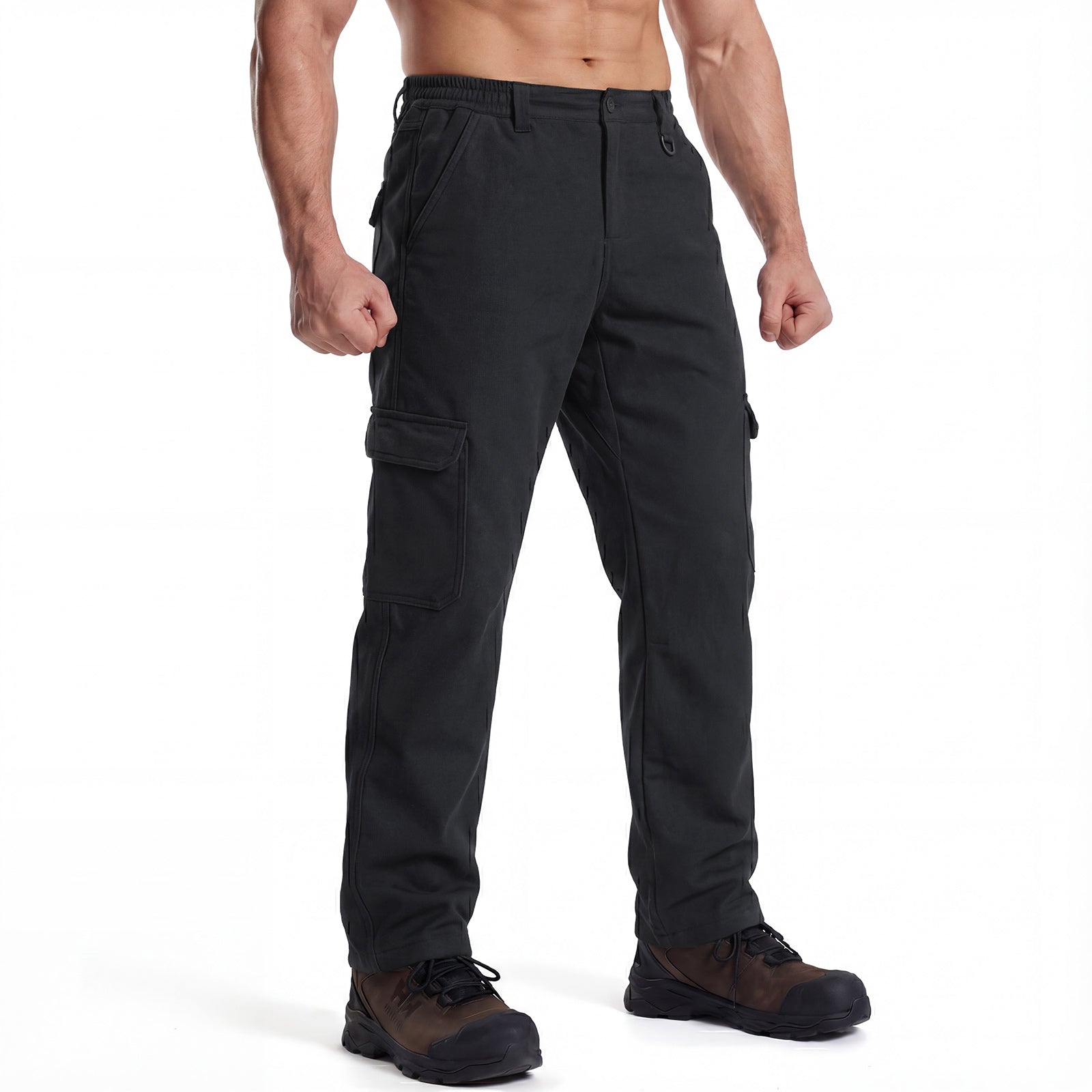 LOOGU Hiking Workwear Fleece Insulation Pants 6 pocket P20-1