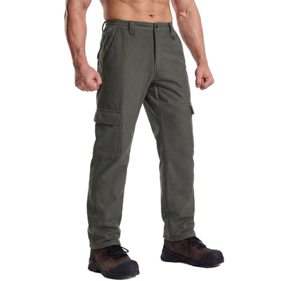 LOOGU Hiking Workwear Fleece Insulation Pants 6 pocket P20-1
