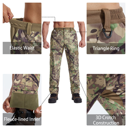 LOOGU Camo Hunting  Fleece Insulation Pants 6 pocket P20-1