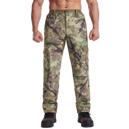 LOOGU Camo Hunting  Fleece Insulation Pants 6 pocket P20-1