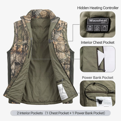 Heated Camo Hunting Vest RM10