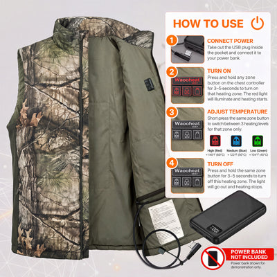 Heated Camo Hunting Vest RM10