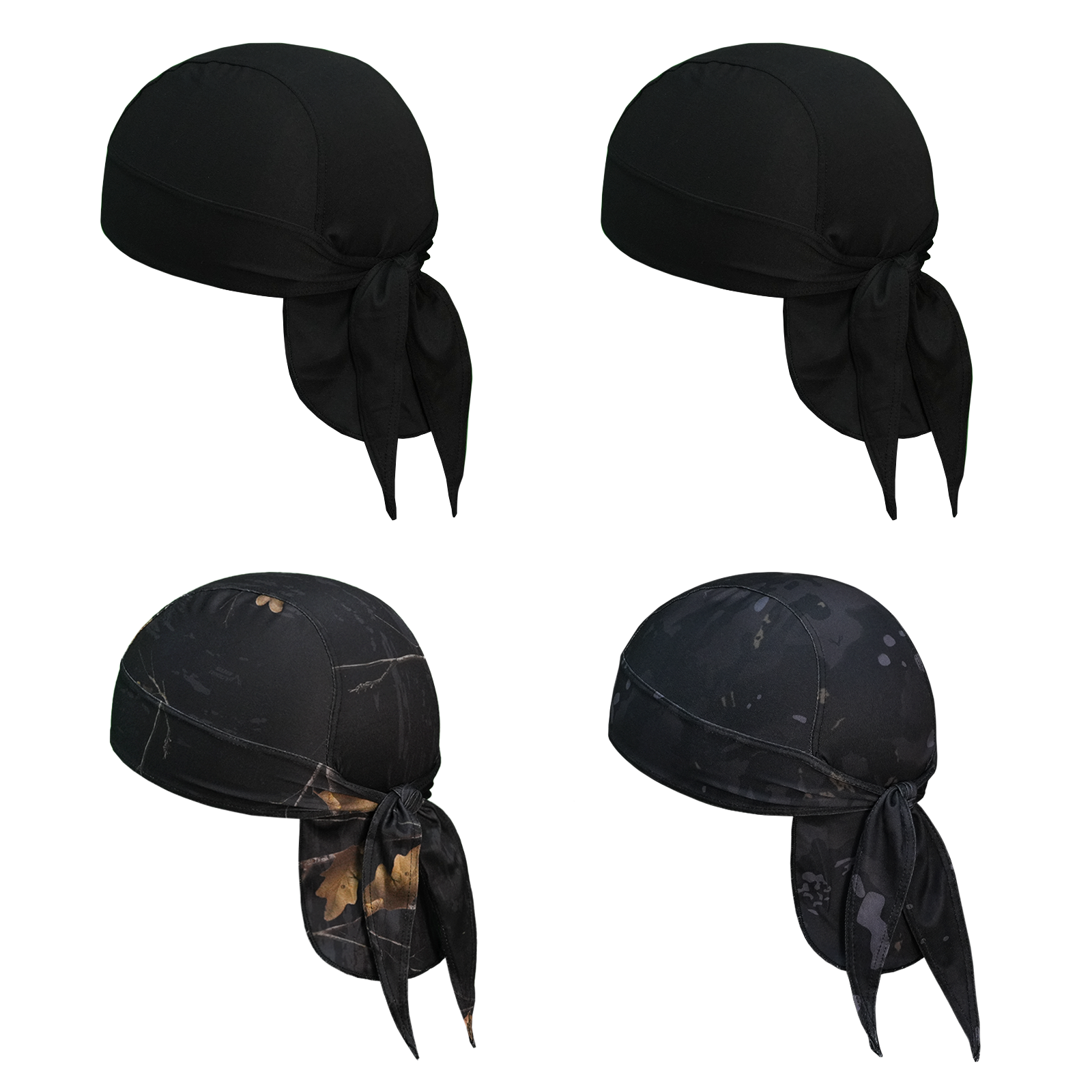 LOOGU 4 Pcs Camo Doo Rags Unisex S10