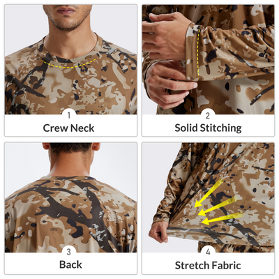 LOOGU Men’s Hunting Camo Shirt  Spretta Camo T20