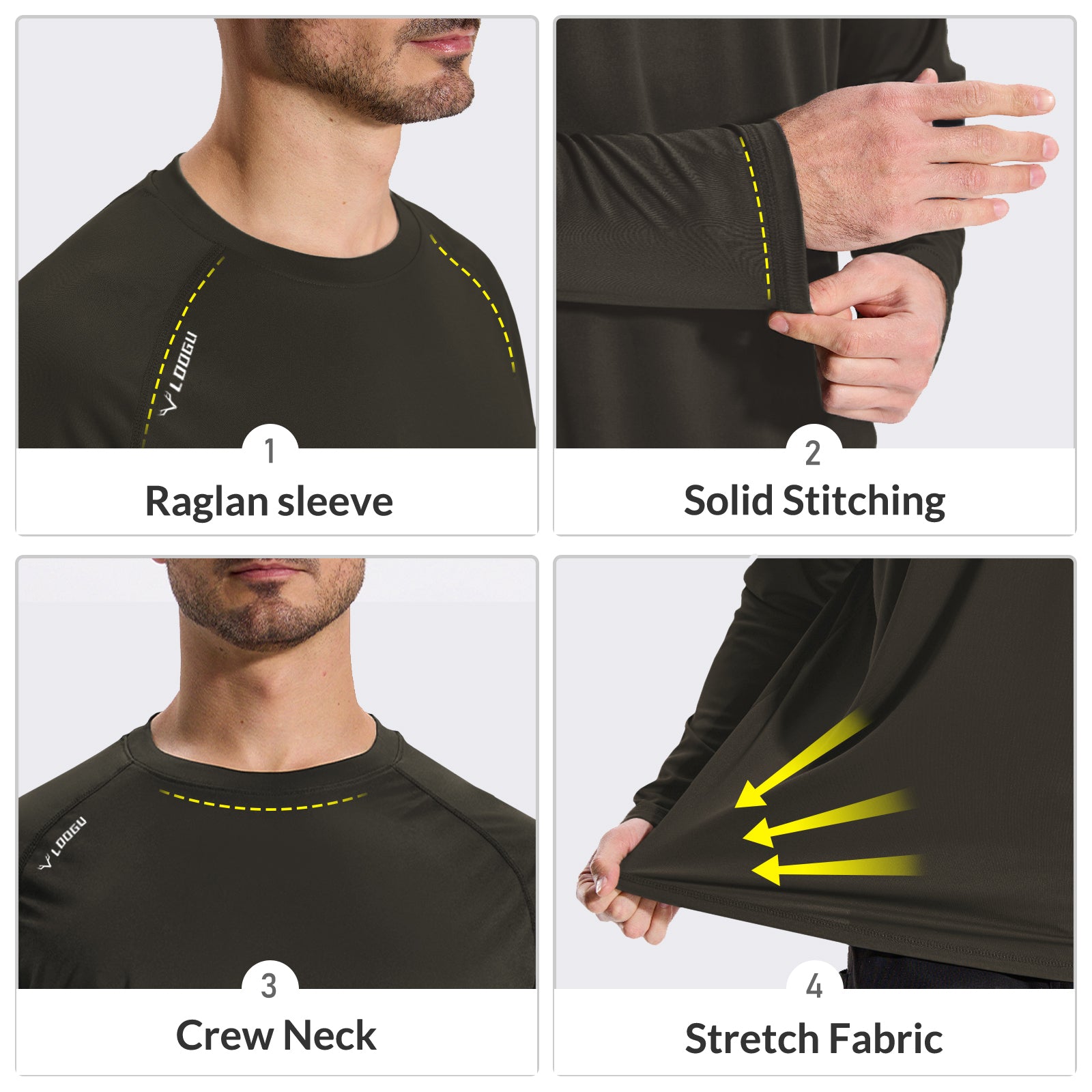 LOOGU Outdoor Hiking Long Sleeve Shirt T30