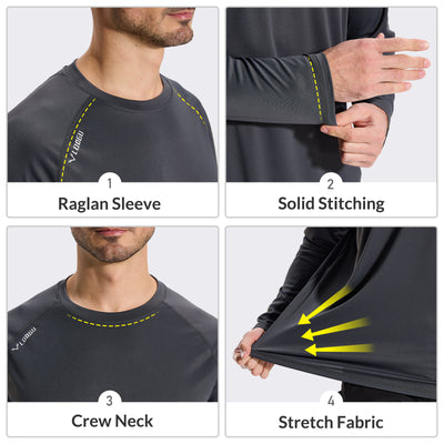 Raglan Long Sleeve Performance Shirt T30