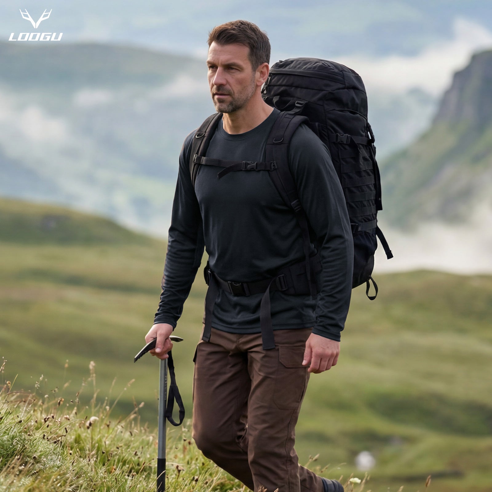 LOOGU Outdoor Hiking Long Sleeve Shirt T30