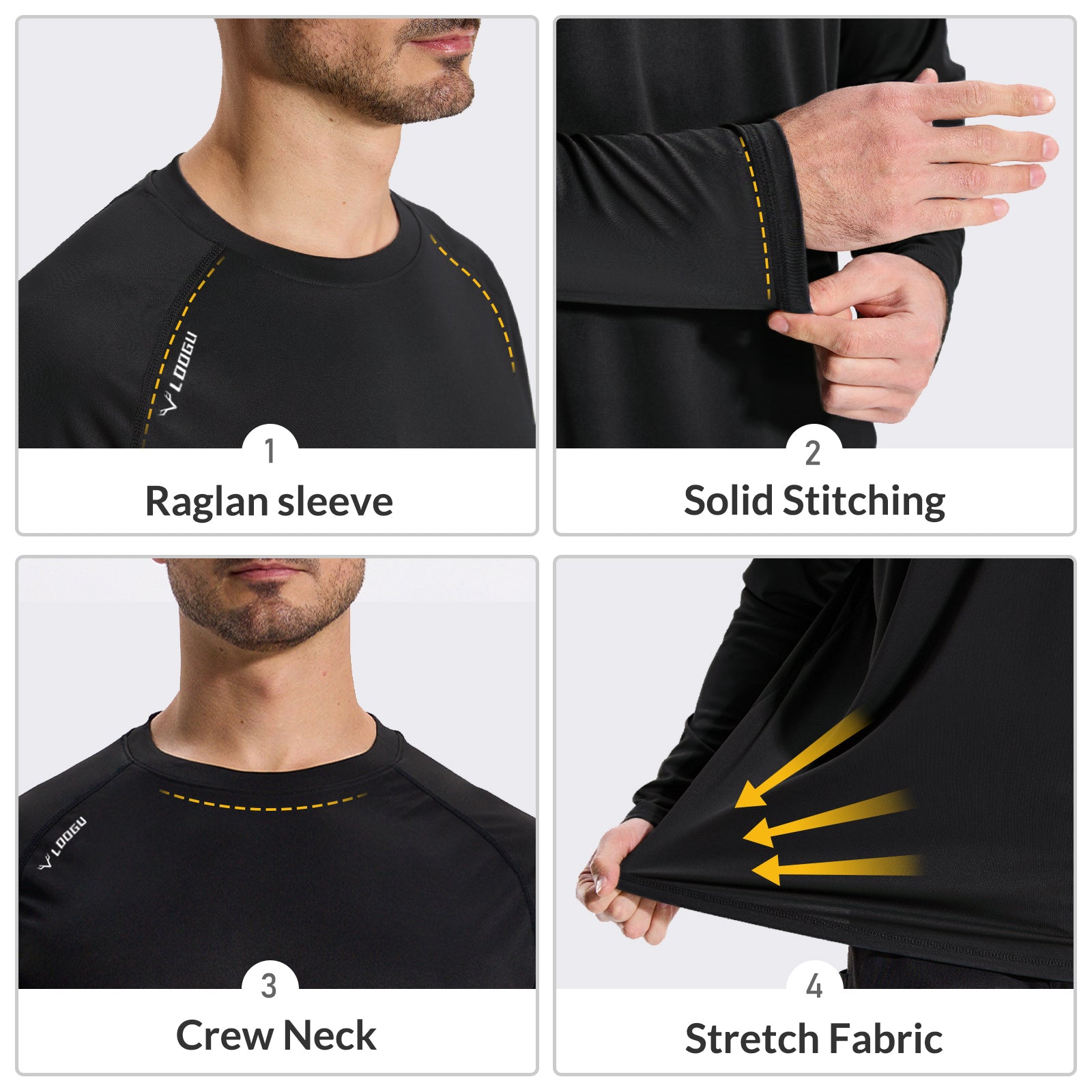 LOOGU Outdoor Hiking Long Sleeve Shirt T30