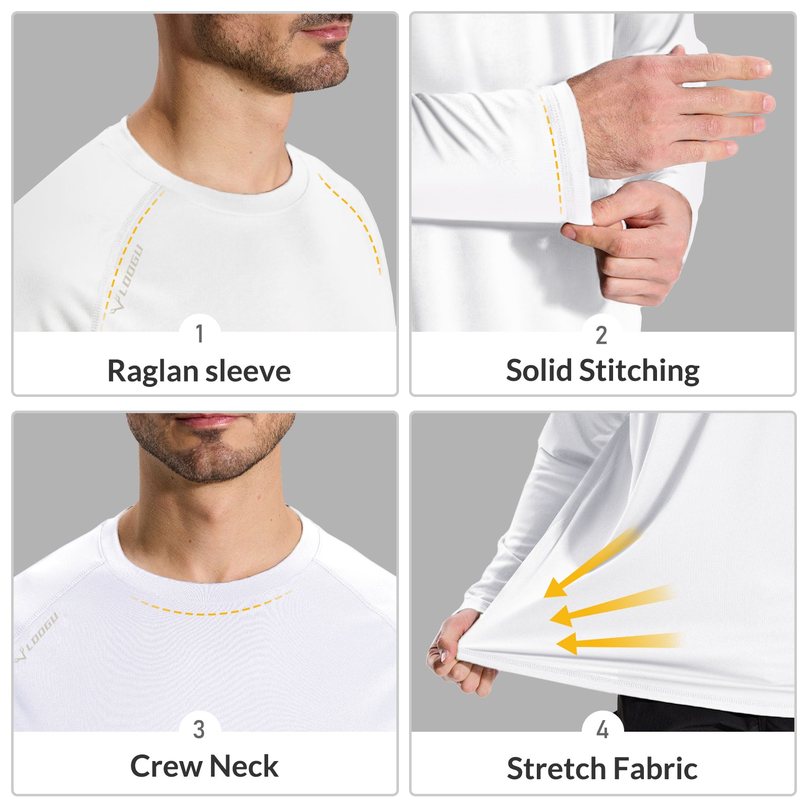 LOOGU Outdoor Hiking Long Sleeve Shirt T30