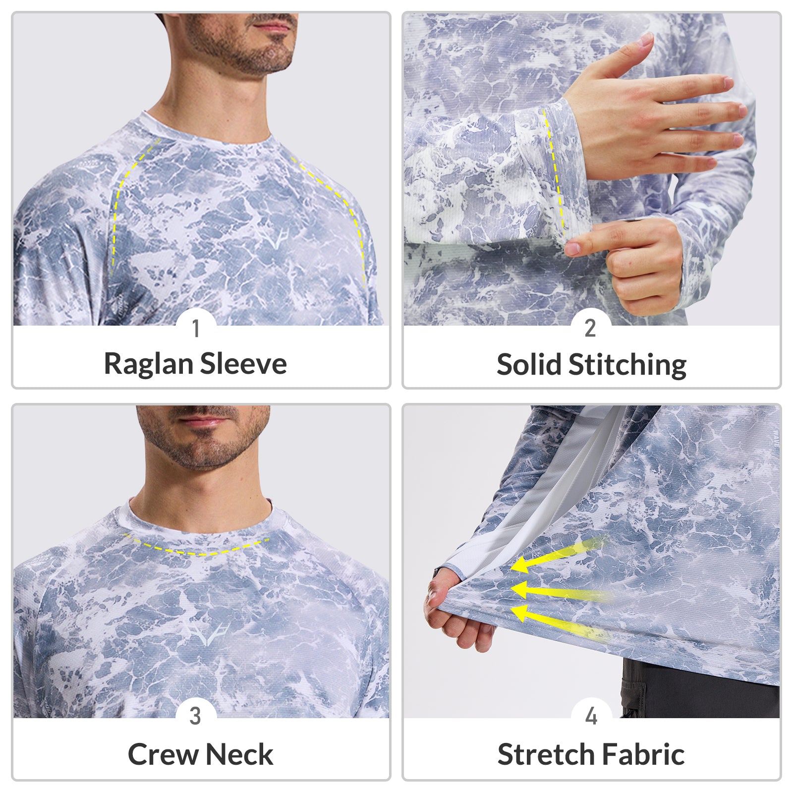 LOOGU Wave Fishing Long Sleeve Shirt T31