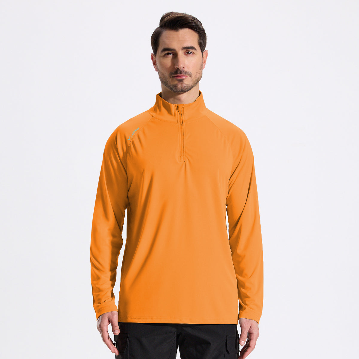 LOOGU Men's UPF50+ Quarter Zip Pullover Long Sleeve T40