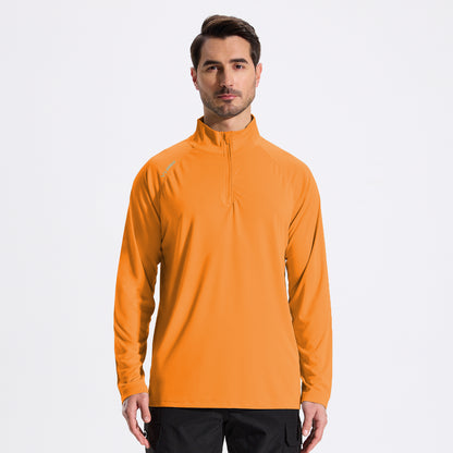 LOOGU Men's UPF50+ Quarter Zip Pullover Long Sleeve T40