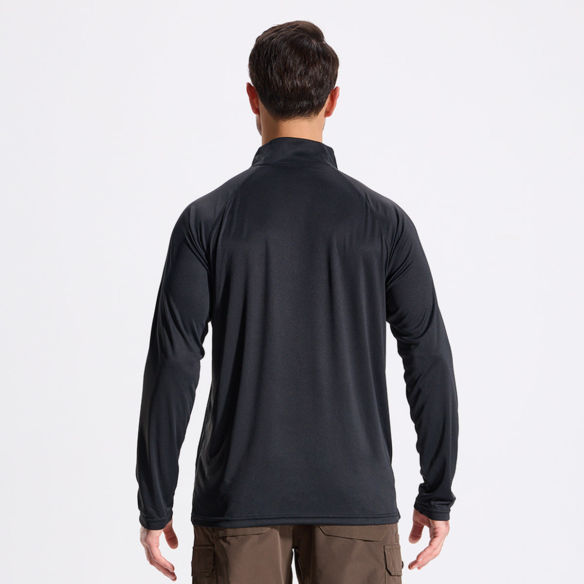 LOOGU Men's UPF50+ Quarter Zip Pullover Long Sleeve T40