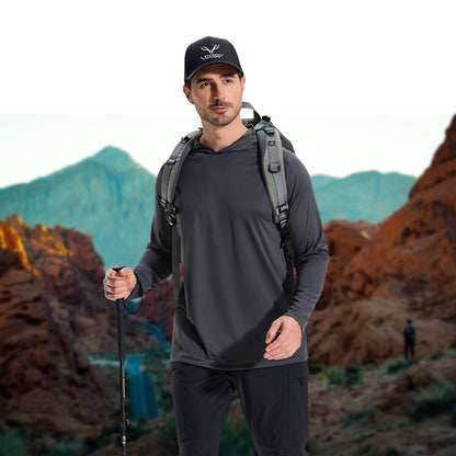 LOOGU Men's UPF 50+ Long Sleeve Shirts T70