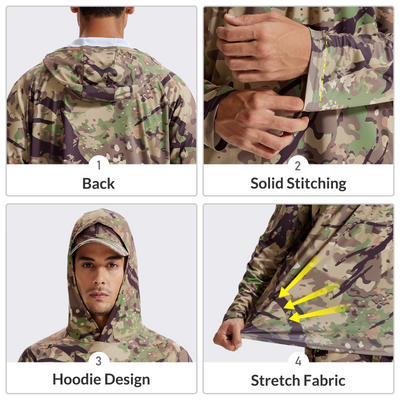 LOOGU Hunting Hoodie Long Sleeve Shirt T70