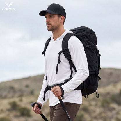 LOOGU Men's UPF 50+ Long Sleeve Shirts T70