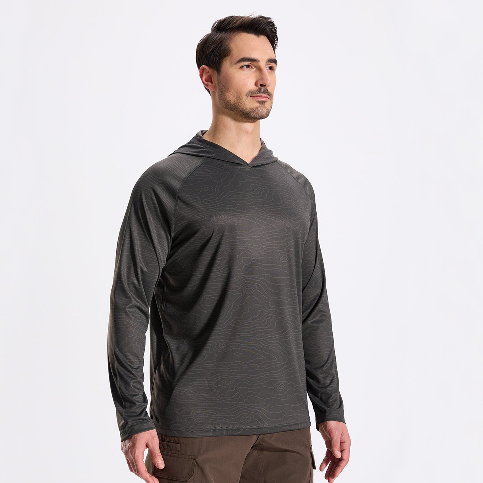 LOOGU Men's UPF 50+ Long Sleeve Shirts T70