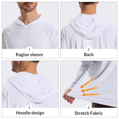 LOOGU Men's UPF 50+ Long Sleeve Shirts T70