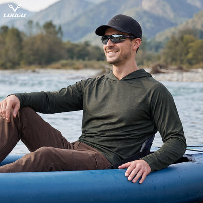 LOOGU Men's UPF 50+ Long Sleeve Shirts T70