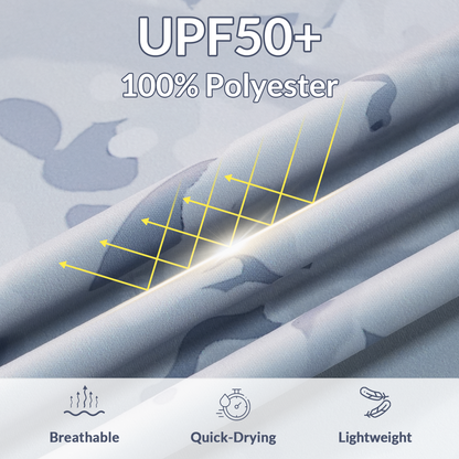 LOOGU Men’s Fishing Hoodie Long Sleeve Shirt T71