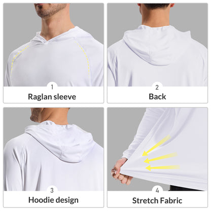 LOOGU Men's UPF 50+ Long Sleeve Shirts T70