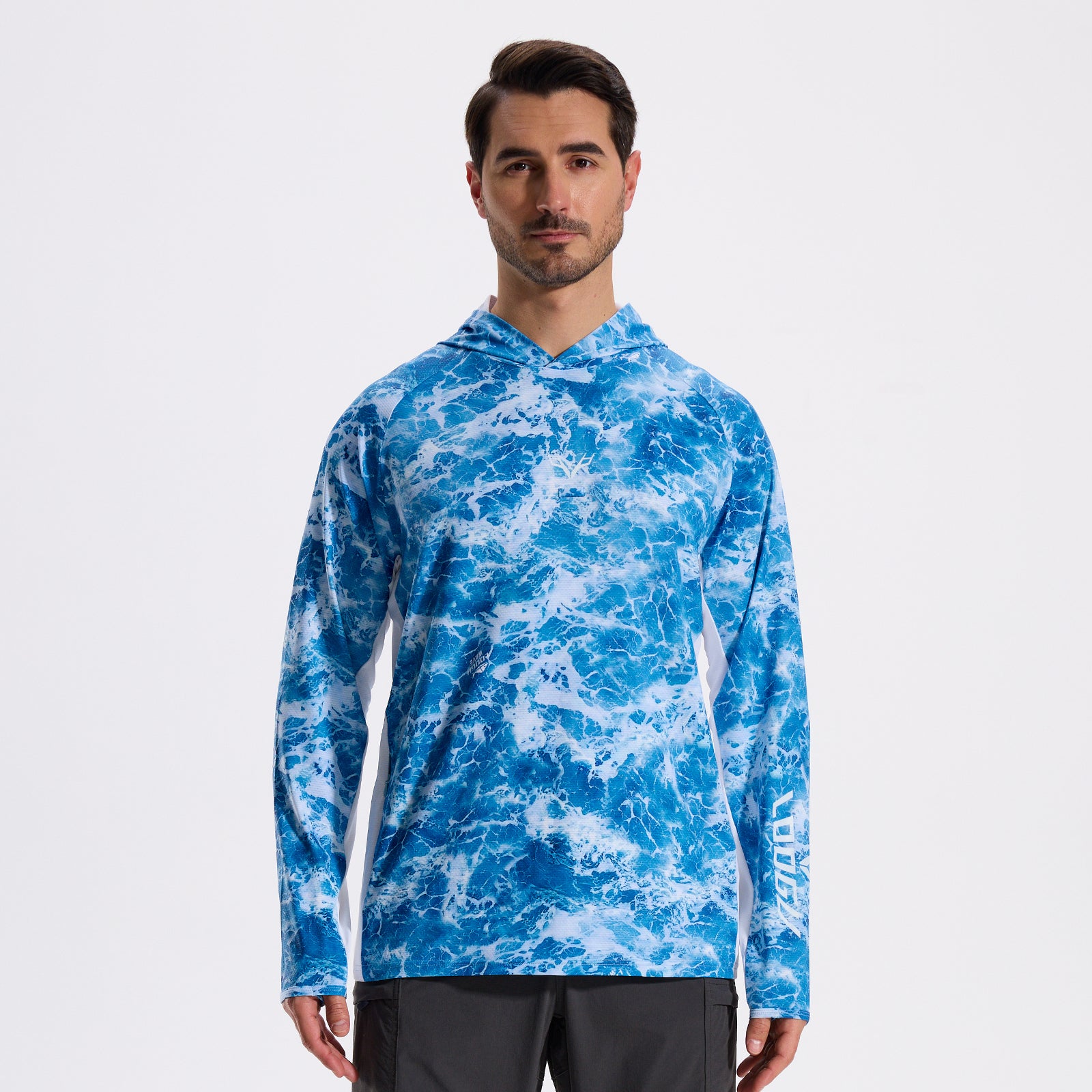 LOOGU Men’s Fishing Hoodie Long Sleeve Shirt T71