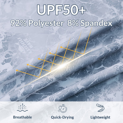 LOOGU Men’s Fishing Hoodie Long Sleeve Shirt T71