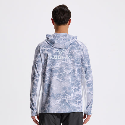 LOOGU Men’s Fishing Hoodie Long Sleeve Shirt T71