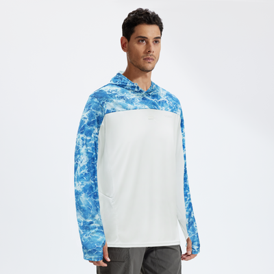 Button-Neck Fishing Hoodie T72
