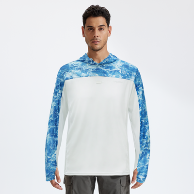 Button-Neck Fishing Hoodie T72