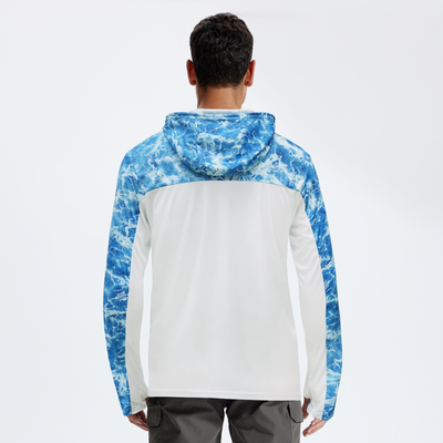 Button-Neck Fishing Hoodie T72