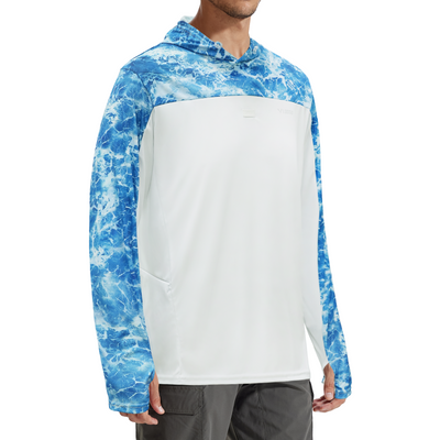 Button-Neck Fishing Hoodie T72