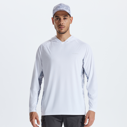 LOOGU Men’s UPF 50+ Long Sleeve Sun Protection Hoodie Shirt T75-LG