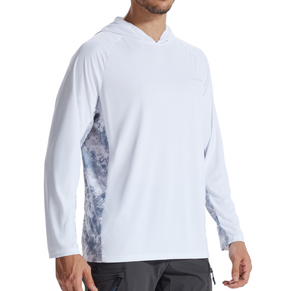 LOOGU Men’s UPF 50+ Long Sleeve Sun Protection Hoodie Shirt T75-LG