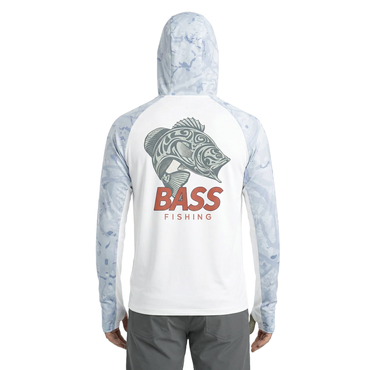 LOOGU UPF50+ Hoodies Fishing Long Sleeve Shirt T76
