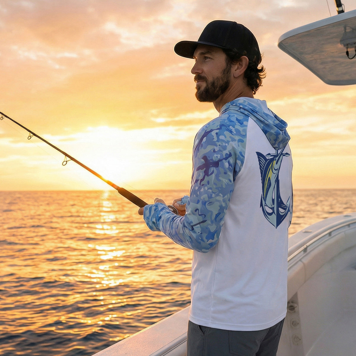 Graphic Fishing Hoodie T76