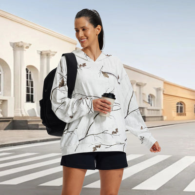 Women's Oversized Camo Hoodie WD50