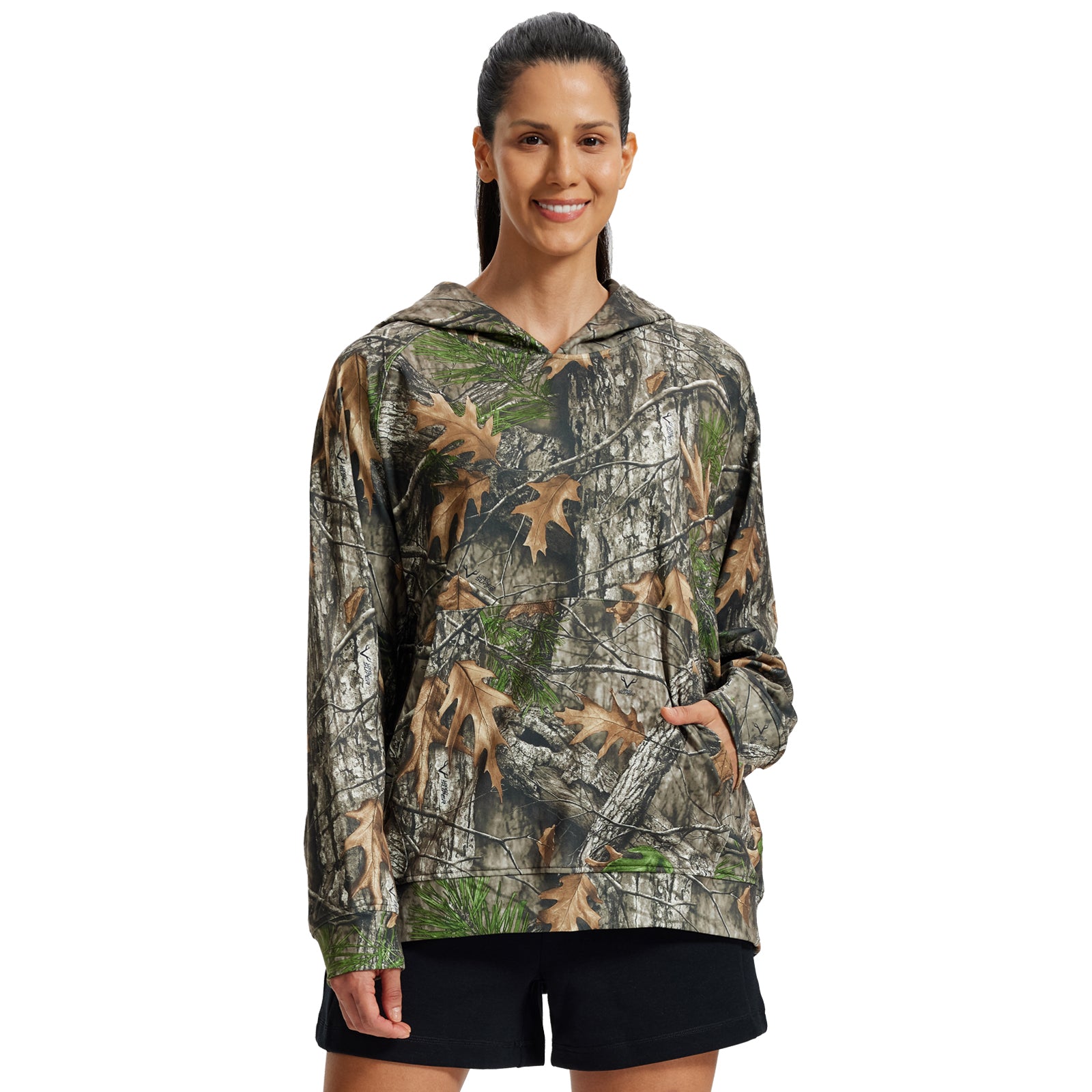 LOOGU Women's Camo Oversized Hoodies WD60